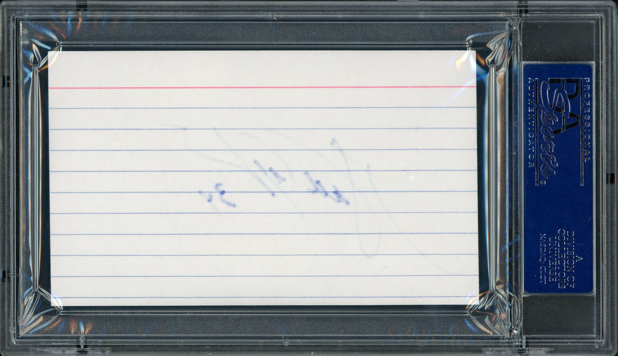 Walter Payton Autographed 3x5 Index Card Chicago Bears PSA/DNA Stock #64590