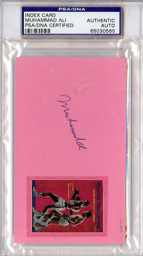 Muhammad Ali Autographed 3x5 Index Card PSA/DNA #65030565