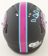 Devon Achane Autographed Dolphins Miami Vice Alternate Speed Mini Helmet (Beckett)