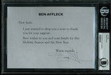 Ben Affleck Argo Authentic Signed 5x7 Holiday Letter Autographed BAS Slabbed