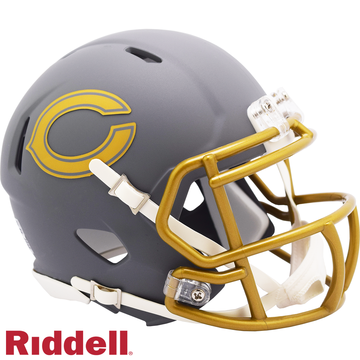 Chicago Bears Slate Speed Mini Football Helmet