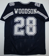 Darren Woodson Autographed Blue Dbl Stitch Pro Style Jersey *8- JSA Witness Auth