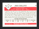 Joe Collins Autographed 1979 TCMA Card #21 New York Yankees SKU #162267