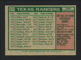 Merrill "Merl" Combs Autographed 1975 Topps Card #511 Texas Rangers SKU #162268