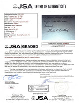 Charles Lindbergh Signed 8.5x11 1971 Handwritten Letter Auto 9! JSA #ZZ80611