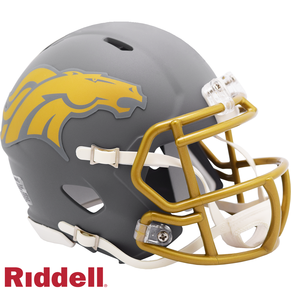 Denver Broncos Slate Speed Mini Football Helmet
