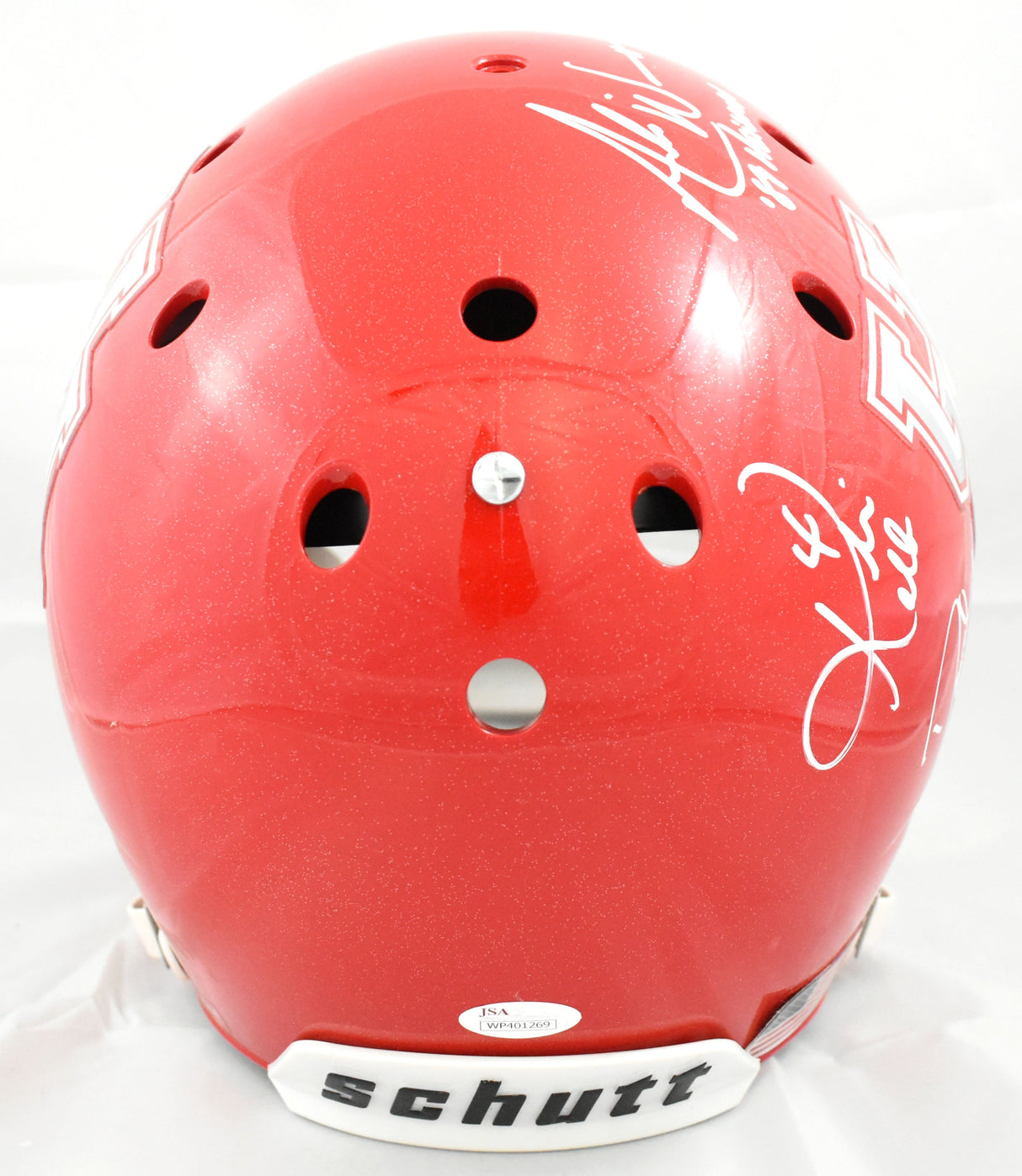 QB Legends Autographed Houston Cougars F/S Schutt Helmet - JSA W