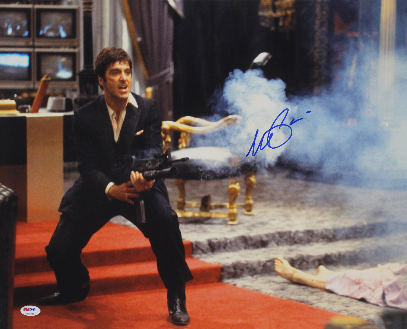 Al Pacino Scarface Signed 16x20 Say Hello To My Little Friend Photo Auto 10! PSA