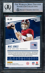 Mac Jones Autographed 2021 Panini Prestige Astral Stars Rookie Card #205 New England Patriots Auto Grade Gem Mint 10 Beckett BAS #14236018
