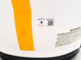 Kenny Pickett Autographed Pittsburgh Steelers Lunar Eclipse White Full Size Authentic Speed Helmet Beckett BAS QR Stock #205922