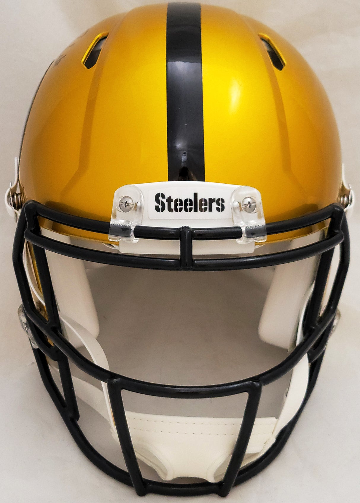 Kenny Pickett Autographed Pittsburgh Steelers Flash Yellow Full Size Authentic Speed Helmet Beckett BAS QR Stock #205924