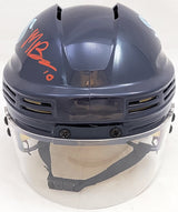 Matty Beniers Autographed Seattle Kraken Navy Mini Helmet Fanatics Holo Stock #205692