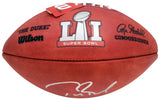 Tom Brady Autographed Official SB LI Leather Football New England Patriots Fanatics Holo Stock #205689