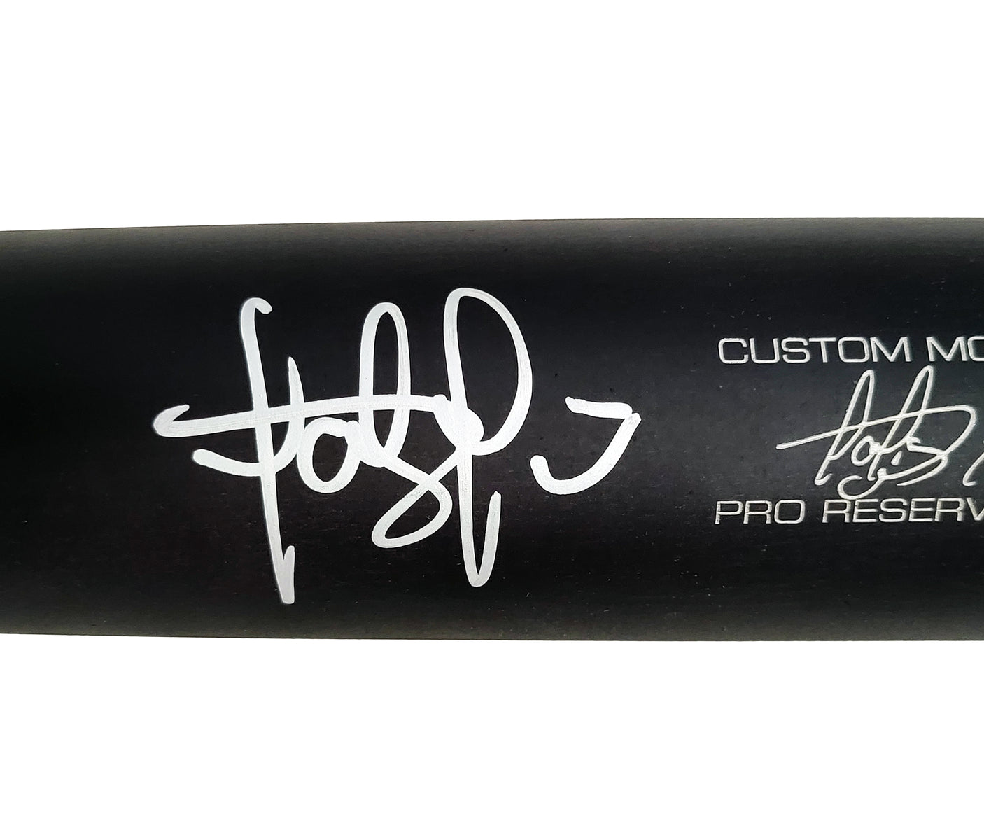 Fernando Tatis Jr. Autographed Matte Black Victus Player Model Bat San Diego Padres (Marks) Beckett BAS Stock #205850