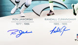 Philadelphia Eagles Quarterbacks Autographed 16x20 Photo With 4 Signatures Including Randall Cunningham & Donovan McNabb Beckett BAS Stock #206005