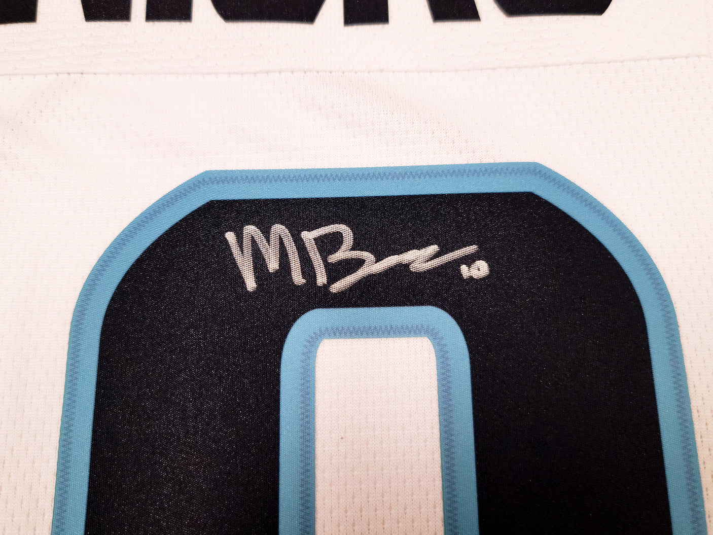 Seattle Kraken Matty Beniers Autographed White Fanatics Jersey Size XL With Inaugural Patch "NHL Debut" Fanatics Holo Stock #206008