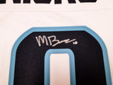 Seattle Kraken Matty Beniers Autographed White Fanatics Jersey Size XL With Inaugural Patch "NHL Debut" Fanatics Holo Stock #206008