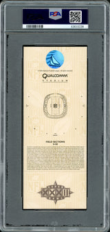 John Elway Autographed 1998 Super Bowl XXXII Ticket Denver Broncos PSA 9 Auto Grade Gem Mint 10 PSA/DNA #63633228