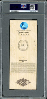 John Elway Autographed 1998 Super Bowl XXXII Ticket Denver Broncos PSA 9 Auto Grade Gem Mint 10 PSA/DNA #63633156