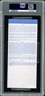 Ichiro Suzuki Autographed 2006 WBC Final Game Ticket Seattle Mariners PSA 8 Auto Grade Gem Mint 10 "06 WBC Champs" PSA/DNA #63633260