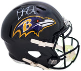 David Ojabo Autographed Baltimore Ravens Black Full Size Replica Speed Helmet Beckett BAS QR Stock #206131