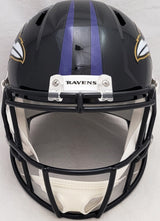 David Ojabo Autographed Baltimore Ravens Black Full Size Replica Speed Helmet Beckett BAS QR Stock #206131