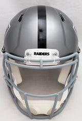 Davante Adams Autographed Las Vegas Raiders Flash Gray Full Size Authentic Speed Helmet Beckett BAS QR Stock #206038