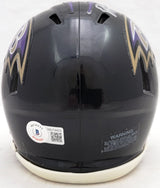 David Ojabo Autographed Baltimore Ravens Black Speed Mini Helmet Beckett BAS QR Stock #206132