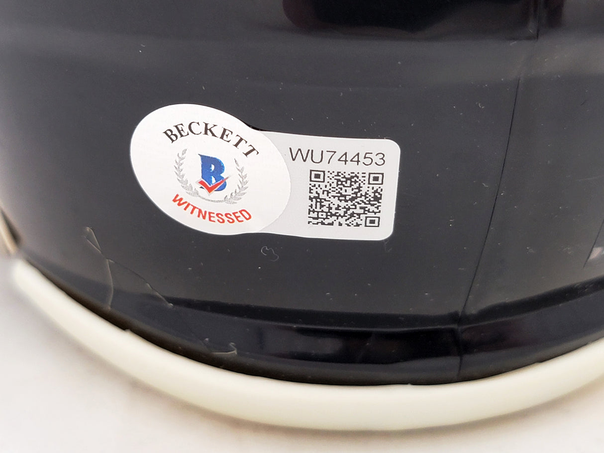 David Ojabo Autographed Baltimore Ravens Black Speed Mini Helmet Beckett BAS QR Stock #206132