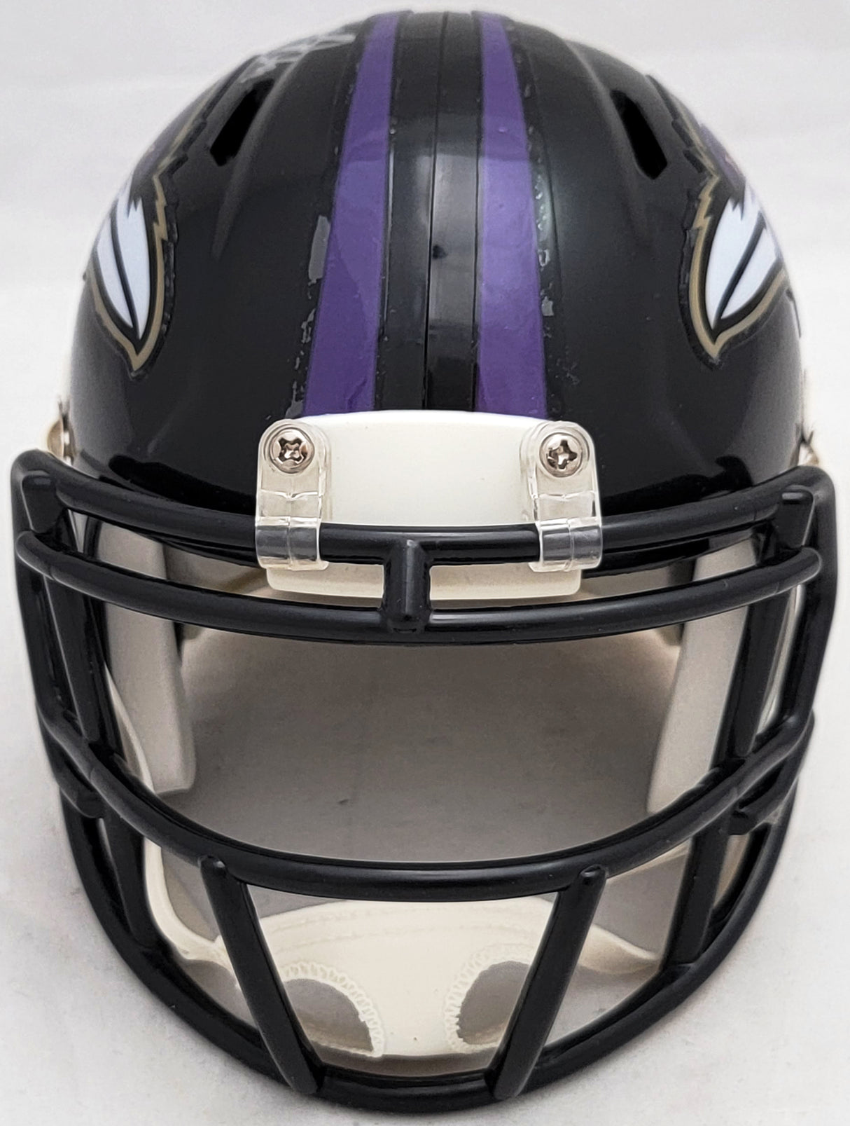 David Ojabo Autographed Baltimore Ravens Black Speed Mini Helmet Beckett BAS QR Stock #206132