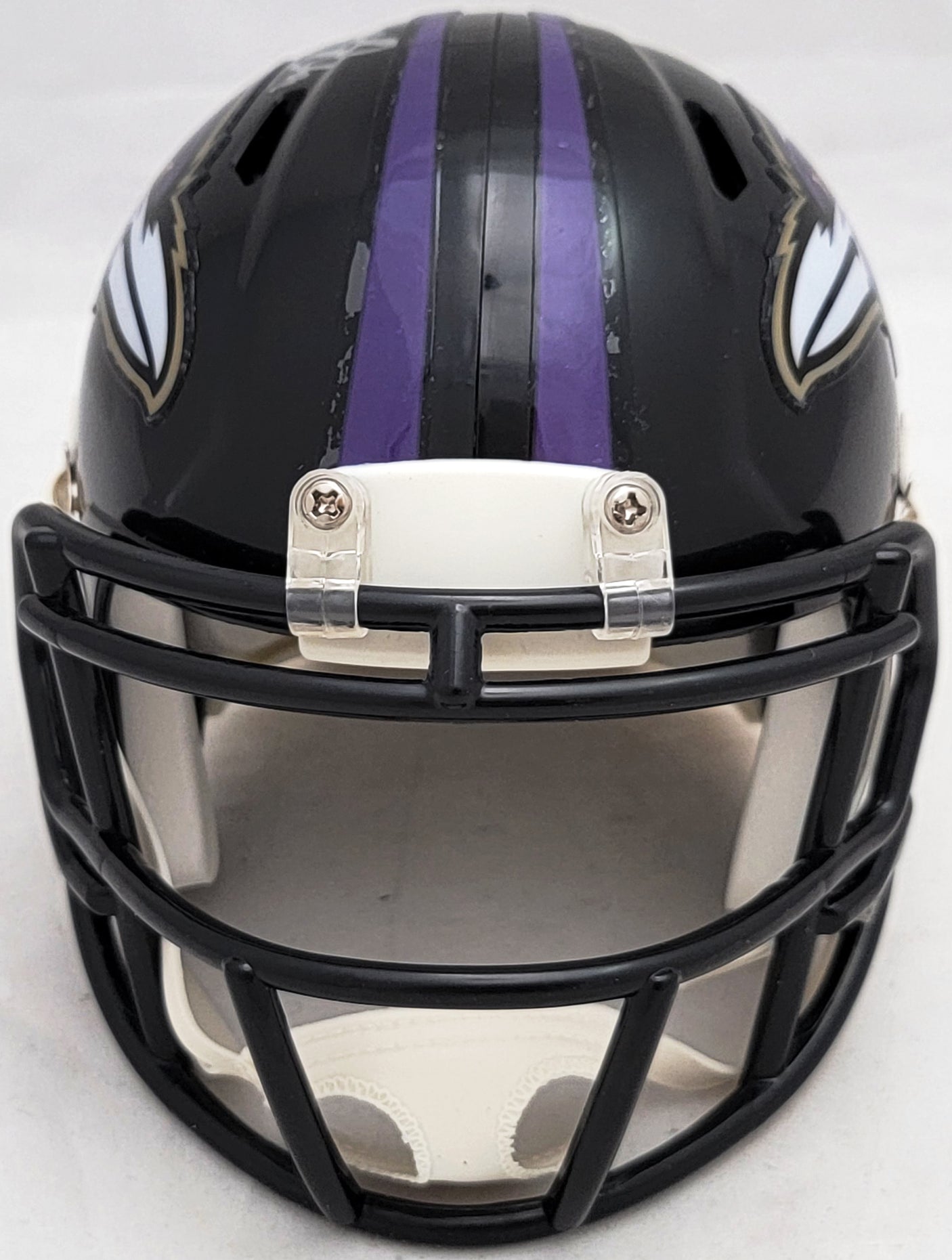 David Ojabo Autographed Baltimore Ravens Black Speed Mini Helmet Beckett BAS QR Stock #206132