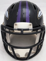 David Ojabo Autographed Baltimore Ravens Black Speed Mini Helmet Beckett BAS QR Stock #206132