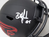 Drake London Autographed Atlanta Falcons Eclipse Black Speed Mini Helmet Beckett BAS QR Stock #206128