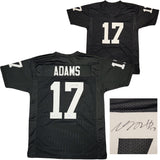 Las Vegas Raiders Davante Adams Autographed Black Jersey Beckett BAS QR Stock #206043