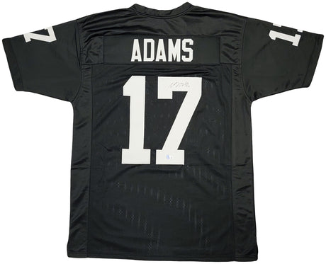 Las Vegas Raiders Davante Adams Autographed Black Jersey Beckett BAS QR Stock #206043