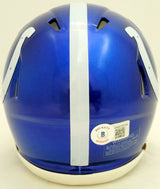 Matt Ryan Autographed Indianapolis Colts Flash Blue Speed Mini Helmet Beckett BAS QR Stock #203908