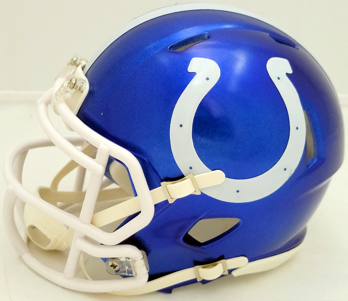 Matt Ryan Autographed Indianapolis Colts Flash Blue Speed Mini Helmet Beckett BAS QR Stock #203908