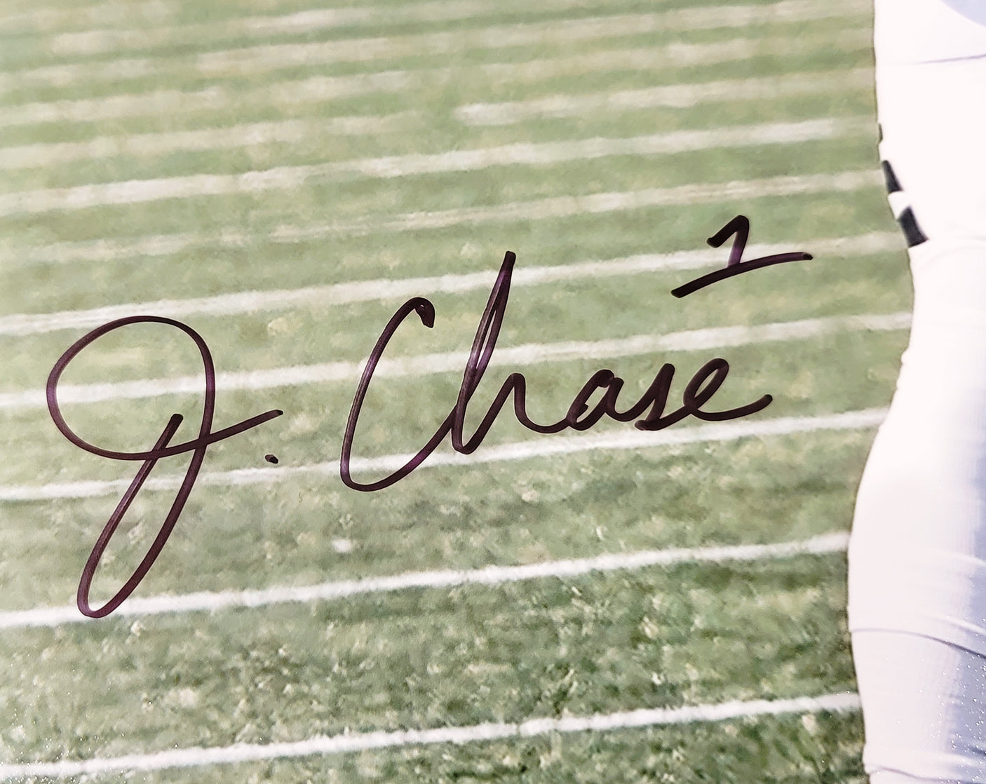 Ja'Marr Chase Autographed 16x20 Photo Cincinnati Bengals Beckett BAS QR Stock #205627
