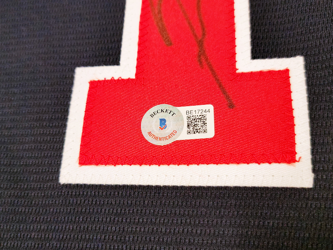 Atlanta Braves Ronald Acuna Jr. Autographed Blue Nike Jersey Size L Beckett BAS QR Stock #205687