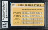 Pete Rose Autographed 1963 Topps Rookie Card #537 Cincinnati Reds Auto Grade Gem Mint 10 "My Rookie Card" Beckett BAS #14127336