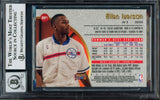 Allen Iverson Autographed 1997-98 Bowman's Best Preview Refractor Rookie Card #BBP1 Philadelphia 76ers Auto Grade Gem Mint 10 Beckett BAS #14128586