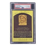 Lou Boudreau Signed 4x6 Cleveland HOF Plaque Card PSA/DNA 85027794 - Sports Integrity