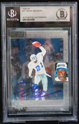 1996 Upper Deck SP #21 Deion Sanders Dallas Cowboys BGS Autograph 10