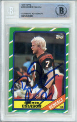 1986 Topps #255 Boomer Esiason RC Cincinnati Bengals BGS Autograph 10