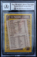 1986 Topps #225 Joe Montana Auto San Francisco 49ers BGS Autograph 10