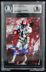 2014 Topps Fire #23 Deion Sanders Auto Atlanta Falcons Autograph Beckett Auth