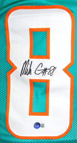 Mike Gesicki Autographed Teal Pro Style Jersey-Beckett W Hologram *Black
