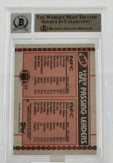1990 Topps Disclaimer Back #229A Joe Montana Boomer Esiason Dual Auto BGS Auto10