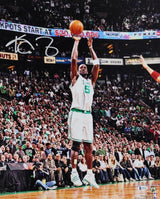 Kevin Garnett Signed Boston Celtics 16x20 FP Jump Shot Photo - Beckett W Auth