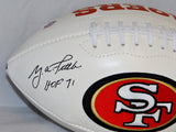Y.A. Tittle HOF Autographed San Francisco 49ers Logo Football- TriStar Auth